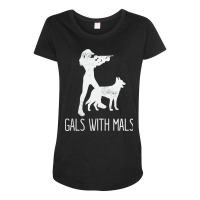 Gals With Mals Belgian Malinois Lover Pullover Hoodie Maternity Scoop Neck T-shirt | Artistshot