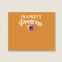 I'm A Pilot's Princess For Dark Landscape Canvas Print | Artistshot