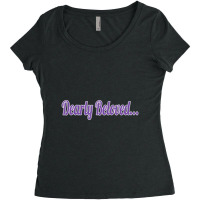 Dearly Beloved Purple 80's Retro 1980's Fun Women's Triblend Scoop T-shirt | Artistshot