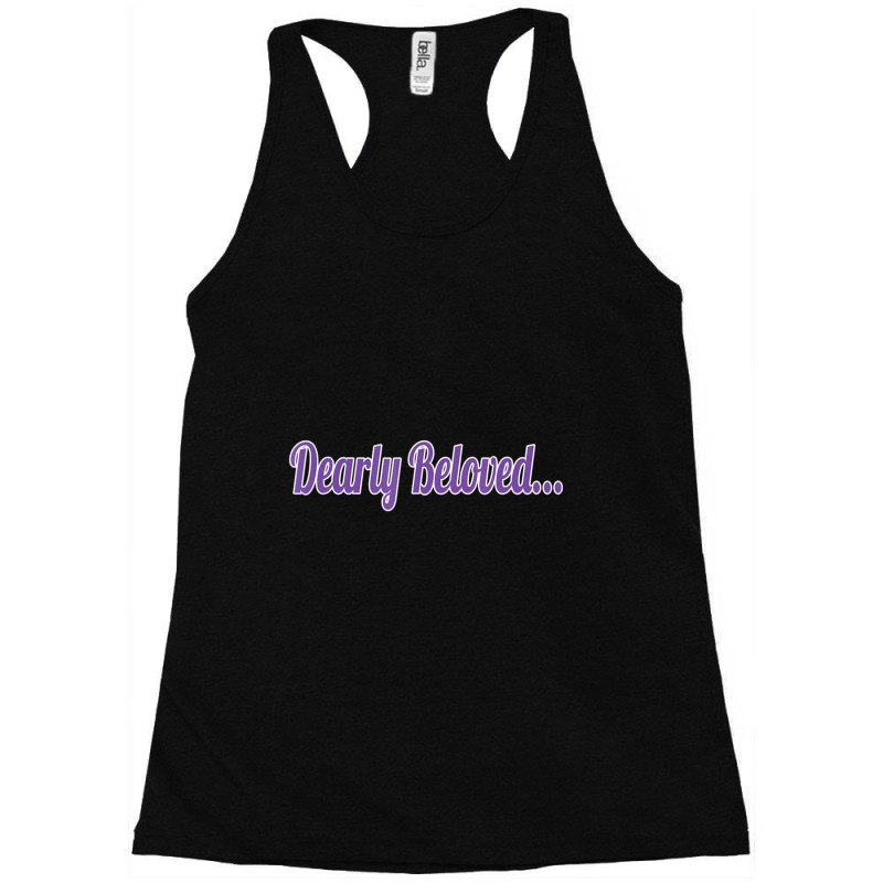 Dearly Beloved Purple 80's Retro 1980's Fun Racerback Tank by Kosdapen517 | Artistshot