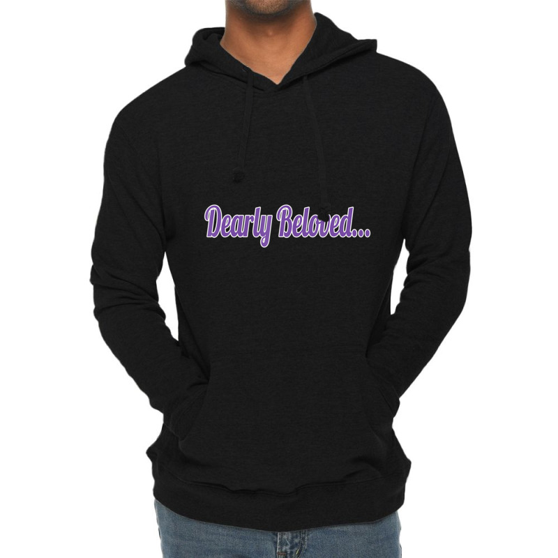 Dearly Beloved Purple 80's Retro 1980's Fun Lightweight Hoodie by Kosdapen517 | Artistshot