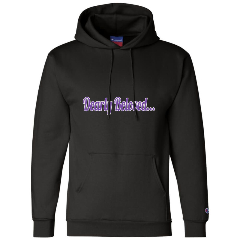 Dearly Beloved Purple 80's Retro 1980's Fun Champion Hoodie by Kosdapen517 | Artistshot