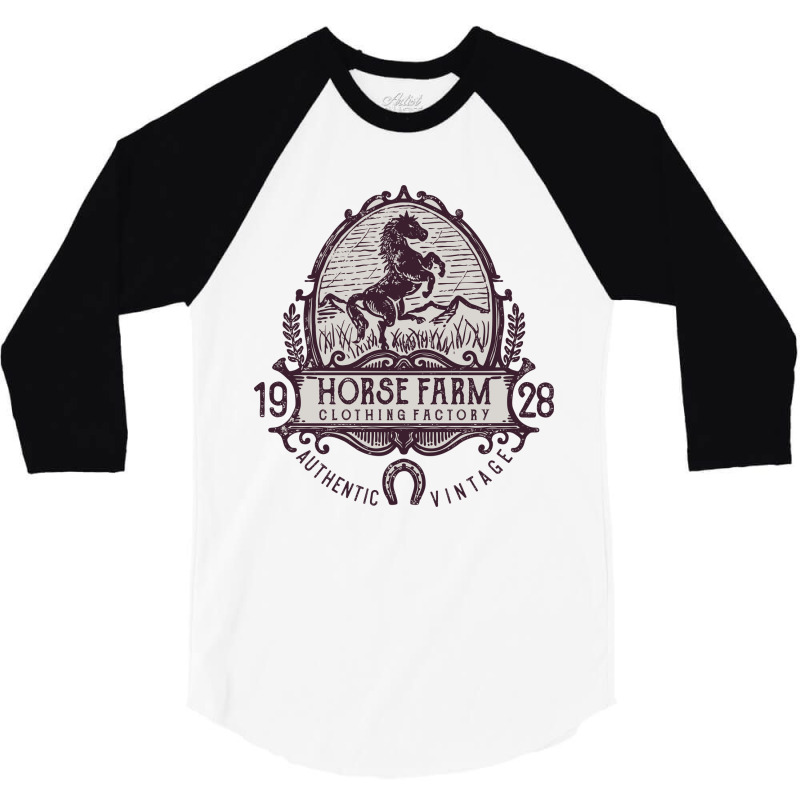 Horse Farm 3/4 Sleeve Shirt | Artistshot