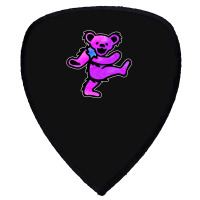 Pink Grateful Dancing Hippie Classic Rock Dead Bear Shield S Patch | Artistshot