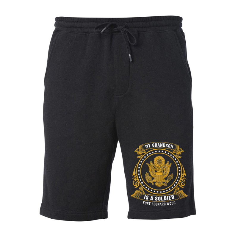 My Grandson Is A Soldier At Fort Leonard Wood Basic Training Premium T Fleece Short by cm-arts | Artistshot