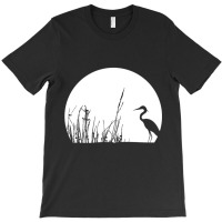 Heron In The Reeds Zen Mood Nature Lovers T-shirt | Artistshot