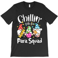 Paraprofessional Para Squad Chillin Gnomes Christmas Teacher T-shirt | Artistshot