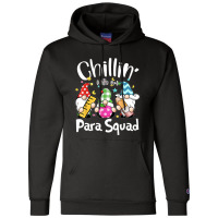 Paraprofessional Para Squad Chillin Gnomes Christmas Teacher Champion Hoodie | Artistshot