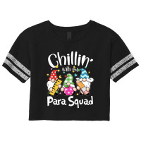 Paraprofessional Para Squad Chillin Gnomes Christmas Teacher Scorecard Crop Tee | Artistshot