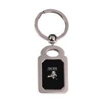 Scream Like A Man Silver Rectangle Keychain | Artistshot