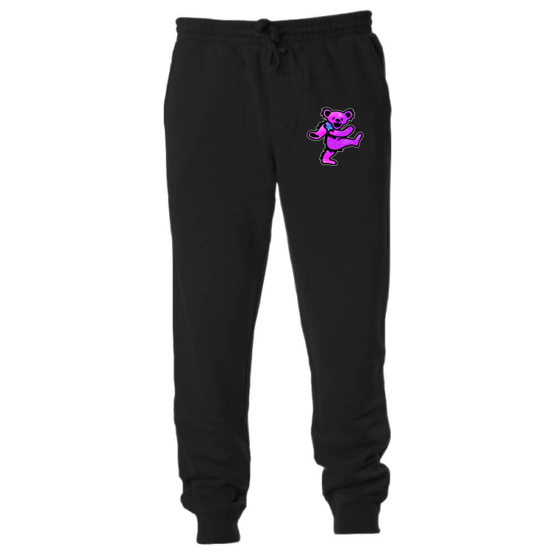 Pink Grateful Dancing Hippie Classic Rock Dead Bear Unisex Jogger | Artistshot