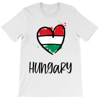 Hungary Heart Art Flag Cute Europe Minimal Hungarian Gift T Shirt T-shirt | Artistshot