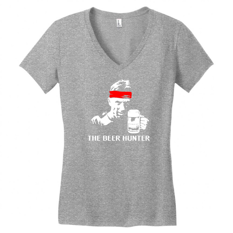 Custom The Beer Hunter Women's Vneck Tshirt By Ditreamx Artistshot