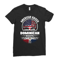 American With Dominican Roots Dominican Republic Dominican T Shirt Ladies Fitted T-shirt | Artistshot