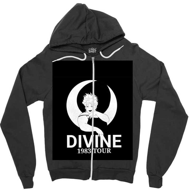 Divine Dragqueen John Waters Zipper Hoodie by AngelinoGuron | Artistshot