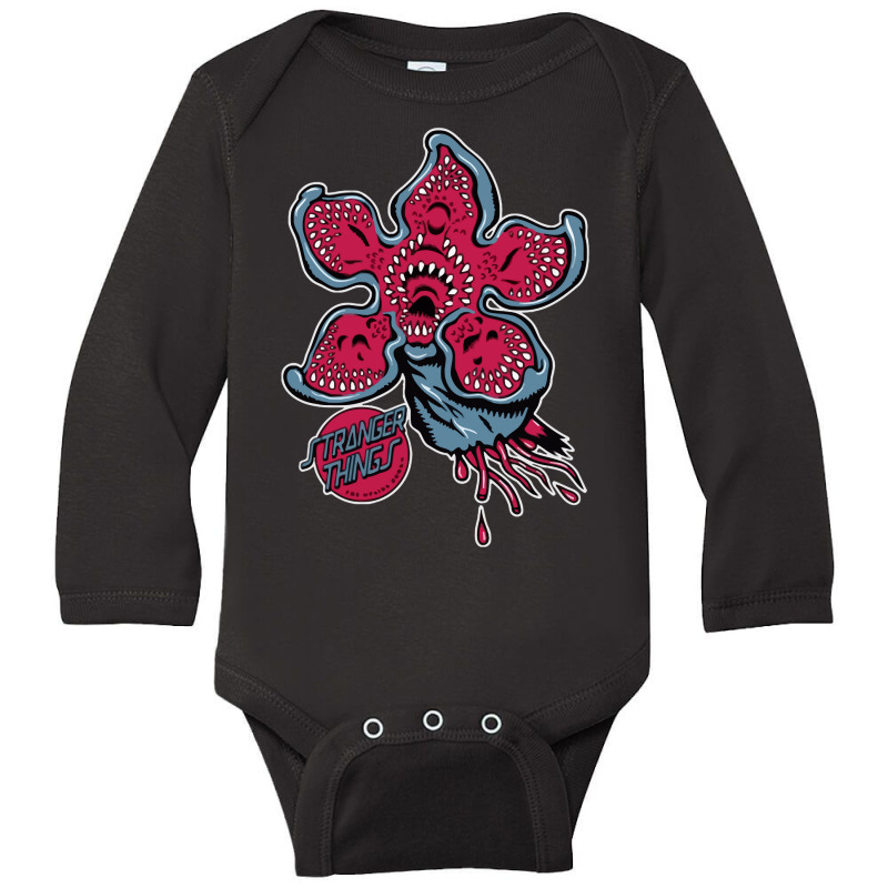 Screaming Demogorgon Long Sleeve Baby Bodysuit by cm-arts | Artistshot