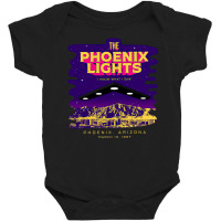 The Phoenix Lights, The Phoenix Lights Vintage, The Phoenix Lights Art Baby Bodysuit | Artistshot