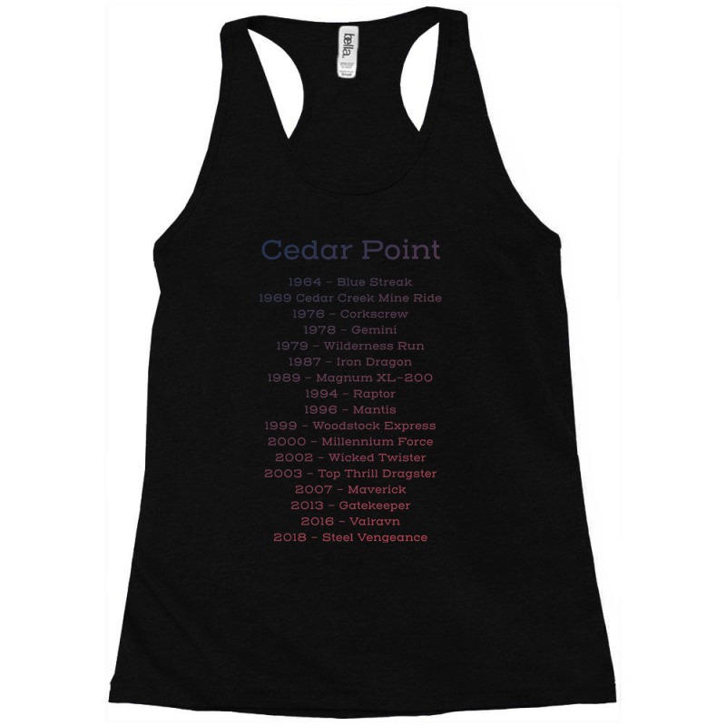 Cedar Point Timeline Racerback Tank by cm-arts | Artistshot