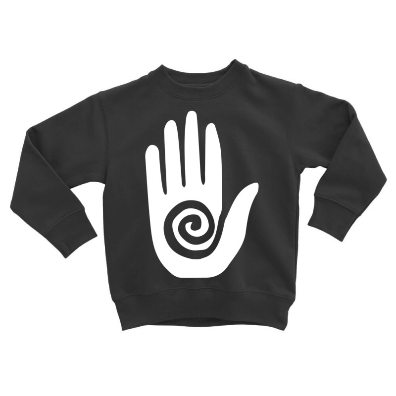 Hopi Hand Magical Healer's Hand Ethnic Symbol Toddler Sweatshirt by Sheppard Karena | Artistshot