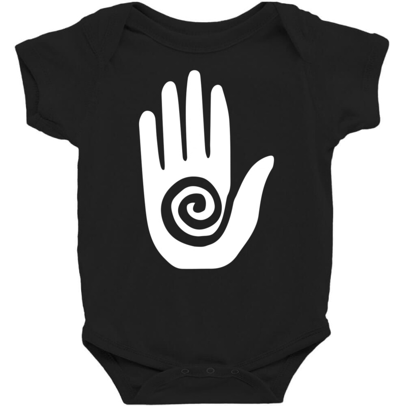 Hopi Hand Magical Healer's Hand Ethnic Symbol Baby Bodysuit by Sheppard Karena | Artistshot