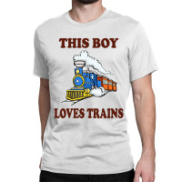 This Boy Loves Trains Gift Train Wagon Lover Classic T-shirt | Artistshot