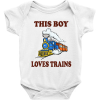 This Boy Loves Trains Gift Train Wagon Lover Baby Bodysuit | Artistshot