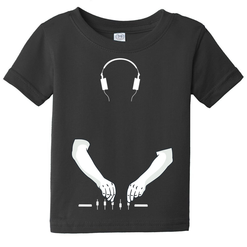 Dj Music Techno Party Drum Bass Rave Headphones Baby Tee by Kosdapen517 | Artistshot