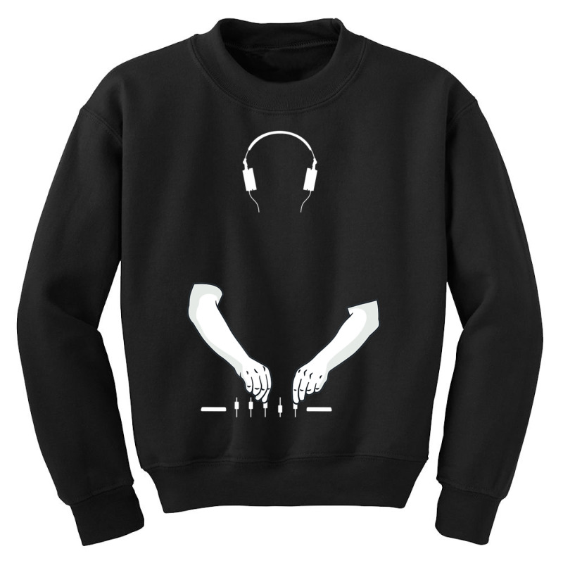 Dj Music Techno Party Drum Bass Rave Headphones Youth Sweatshirt by Kosdapen517 | Artistshot