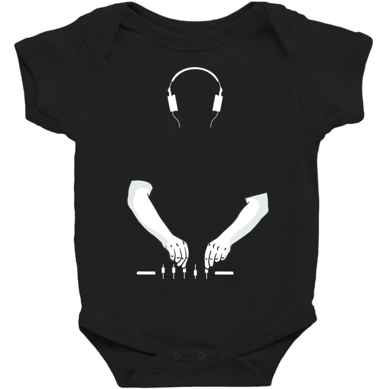 Dj Music Techno Party Drum Bass Rave Headphones Baby Bodysuit by Kosdapen517 | Artistshot