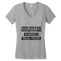 Medical Freedom No Mandates Anti Vaccination Gift T Shirt Women's V-neck T-shirt | Artistshot