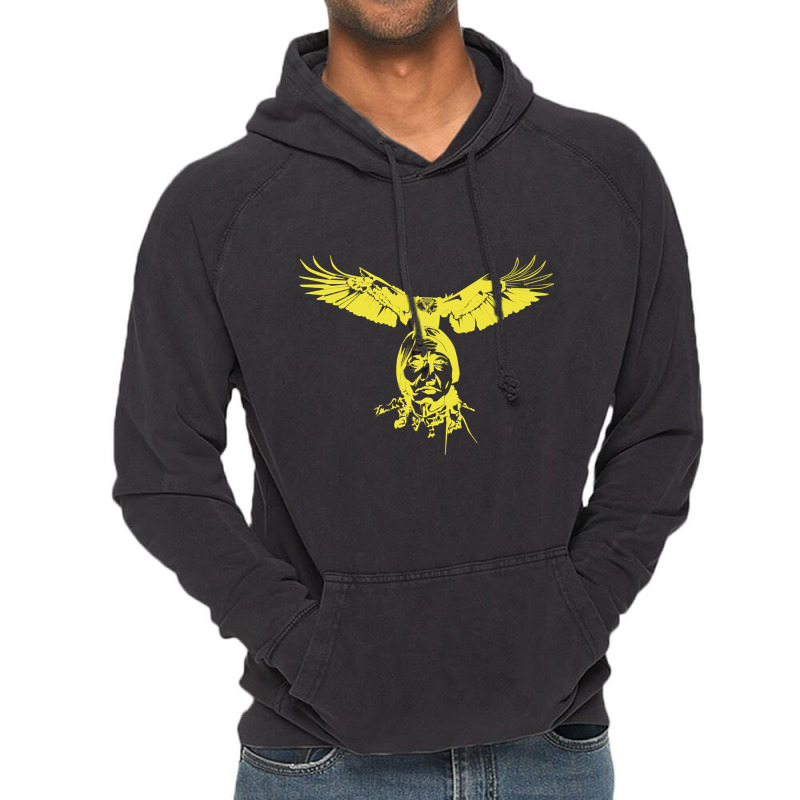 Bull Eagle, Bull Eagle Art, Bull Eagle Vintage, Bull Eagle Painting, B Vintage Hoodie | Artistshot