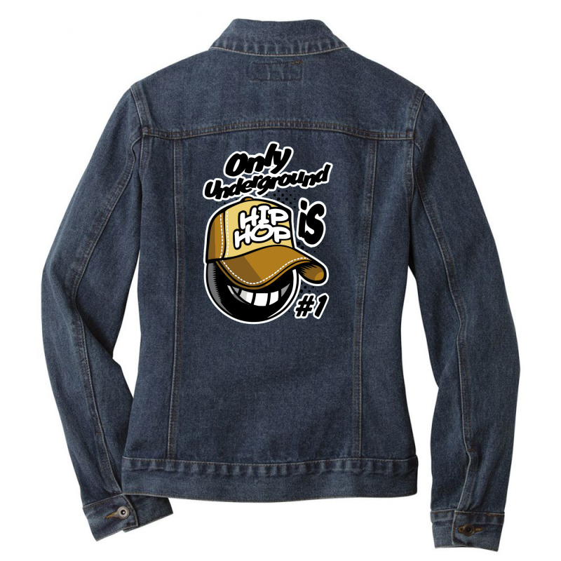 Only Underground Hip Hop Ladies Denim Jacket by cm-arts | Artistshot