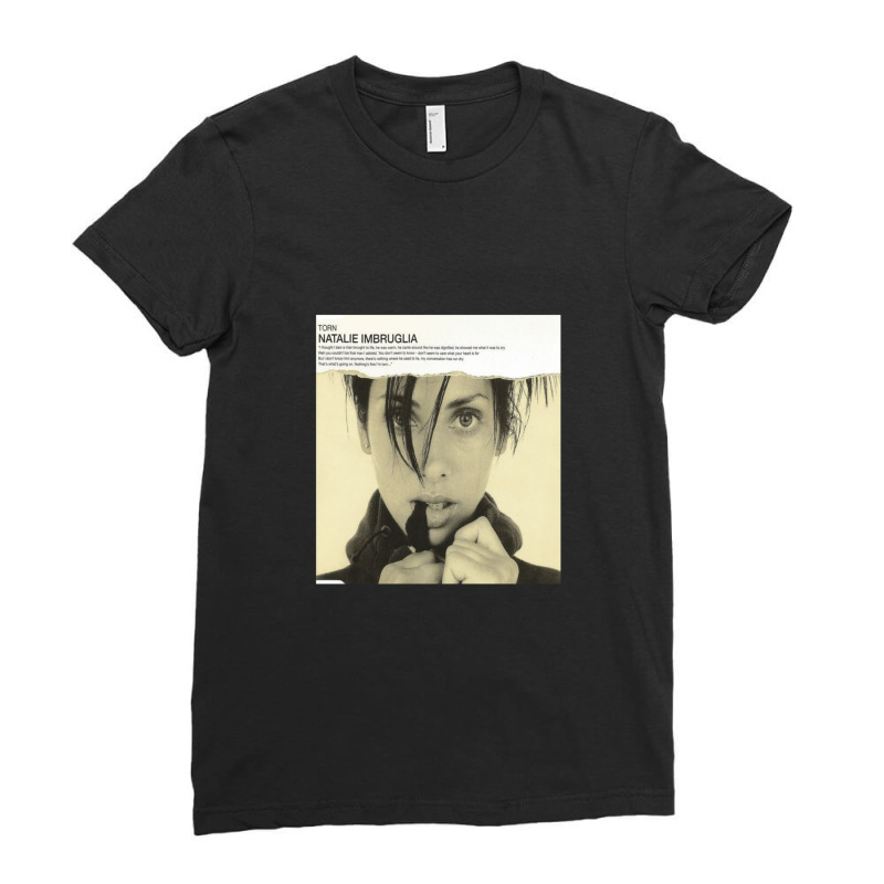 Natalie Imbruglia - Natalie Imbruglia Torn Ladies Fitted T-Shirt by WayneDavid | Artistshot