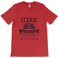 Cleric, The Divine Champion Dungeons & Dragons (black) T-shirt | Artistshot