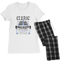 Cleric, The Divine Champion Dungeons & Dragons (black) Women's Pajamas Set | Artistshot