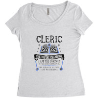 Cleric, The Divine Champion Dungeons & Dragons (black) Women's Triblend Scoop T-shirt | Artistshot