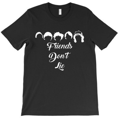 Friends Don’t Lie   White T-shirt Designed By Ananda Balqis