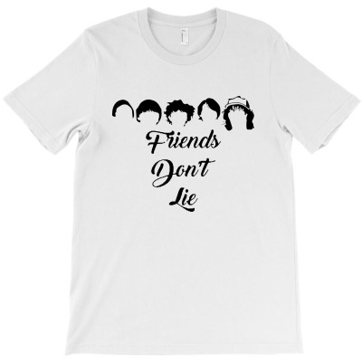 Friends Don’t Lie   Black T-shirt Designed By Ananda Balqis