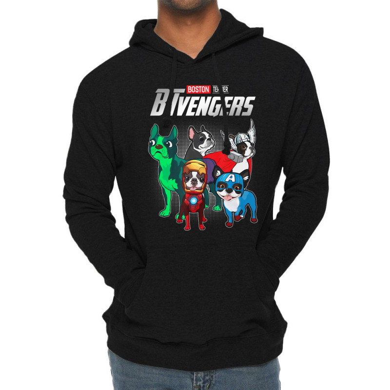 Btvengers Boston Terrier Dog Lover Lightweight Hoodie by Konlasa6638 | Artistshot