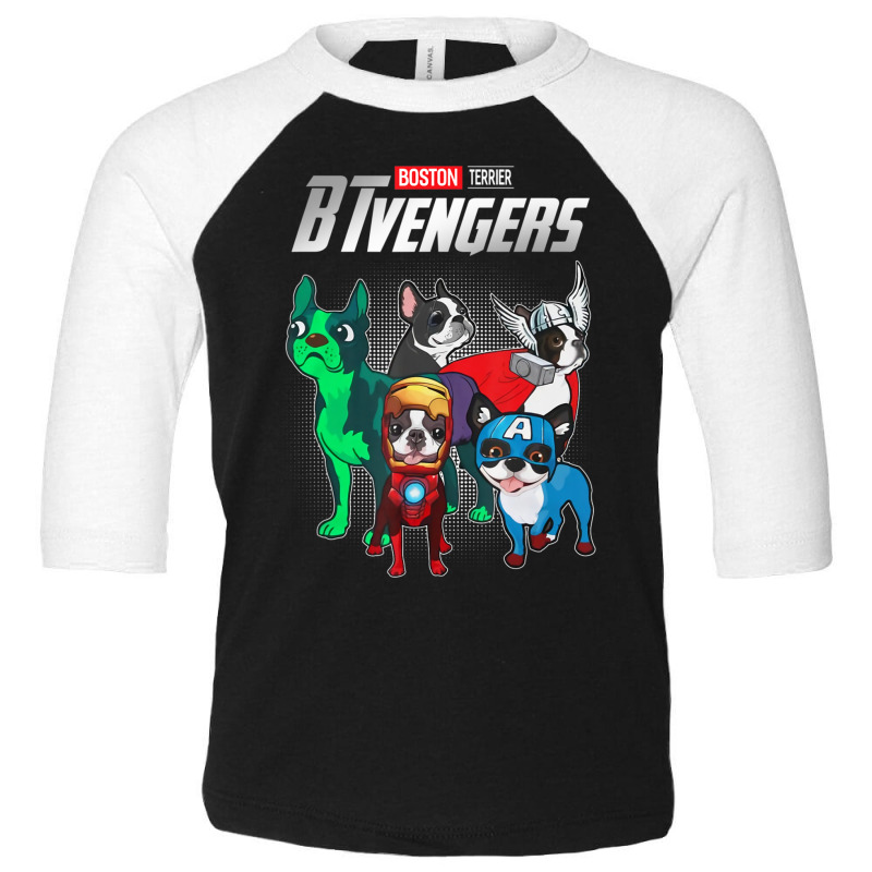 Btvengers Boston Terrier Dog Lover Toddler 3/4 Sleeve Tee by Konlasa6638 | Artistshot