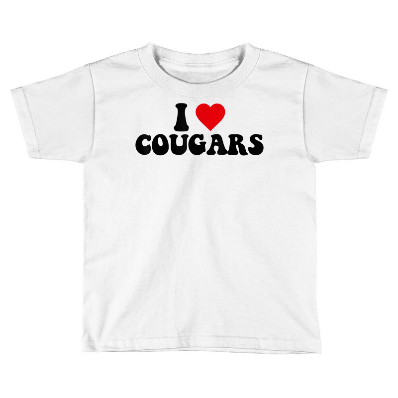 I Love Cougars T Shirt Toddler T-shirt by cm-arts | Artistshot