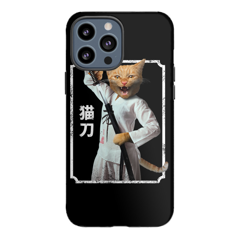 Ninja Cat , Samurai Funny Cat , Japanese Style T Shirt Iphone 13 Pro Max Case | Artistshot