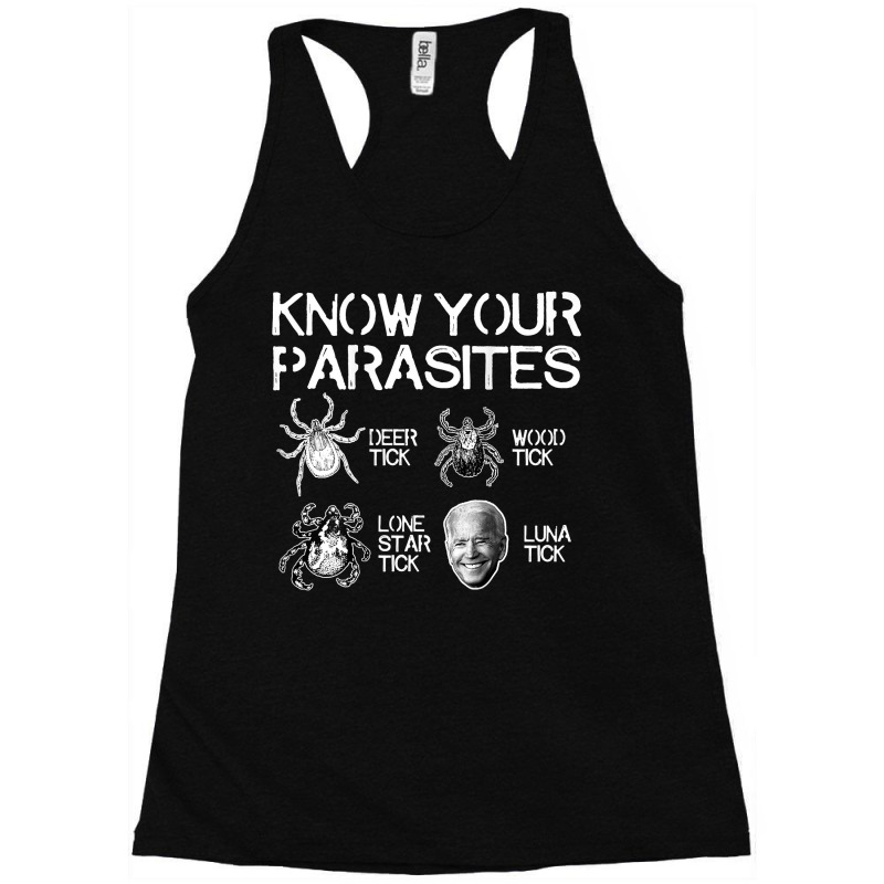 Know Your Parasites Tick Biden (on Back) T Shirt Racerback Tank by MleczynskiShae | Artistshot