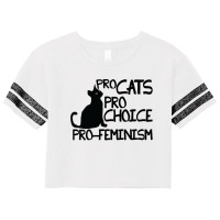 Pro Cats Pro Choice Pro Feminism Scorecard Crop Tee | Artistshot