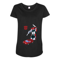 Sideswipe (dark Coloured T-shirts) Maternity Scoop Neck T-shirt | Artistshot