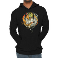 Orange Tailed Skink With Jack In The Pulpit T Shirt Lightweight Hoodie | Artistshot