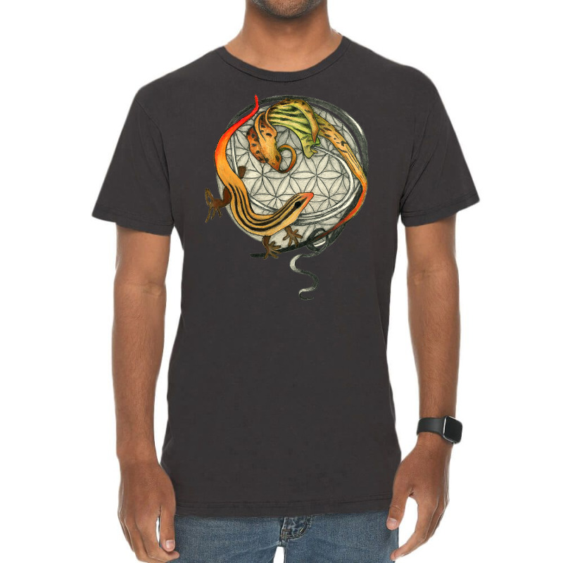 Orange Tailed Skink With Jack In The Pulpit T Shirt Vintage T-shirt | Artistshot