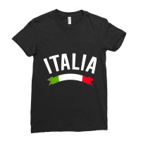 Italy Italian Flag Italia Tricolore Maglietta Ladies Fitted T-shirt | Artistshot