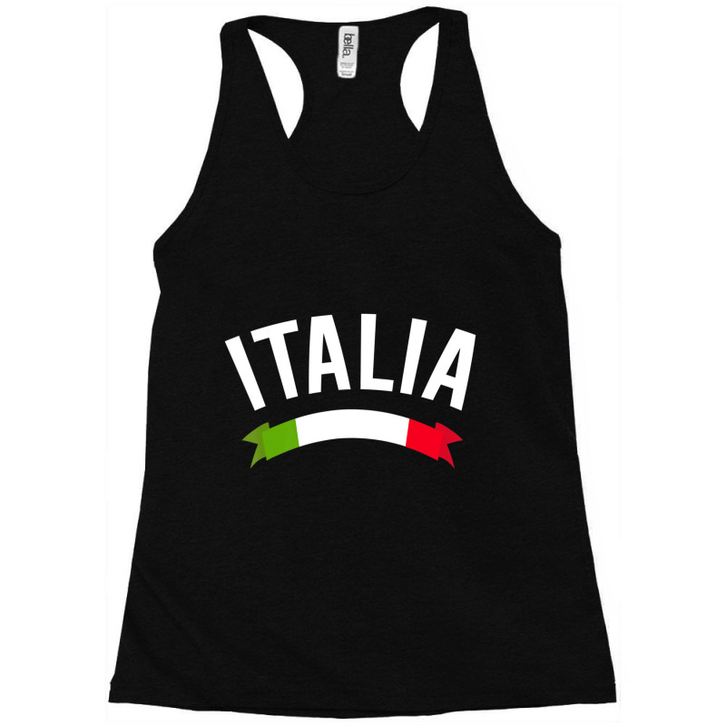 Italy Italian Flag Italia Tricolore Maglietta Racerback Tank by Mata Gibson | Artistshot