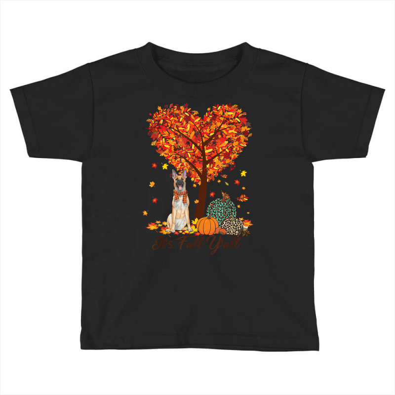 It's Fall Y'all Funny Belgian Malinois Dog Autumn Dog Lover T Shirt Toddler T-shirt by cm-arts | Artistshot